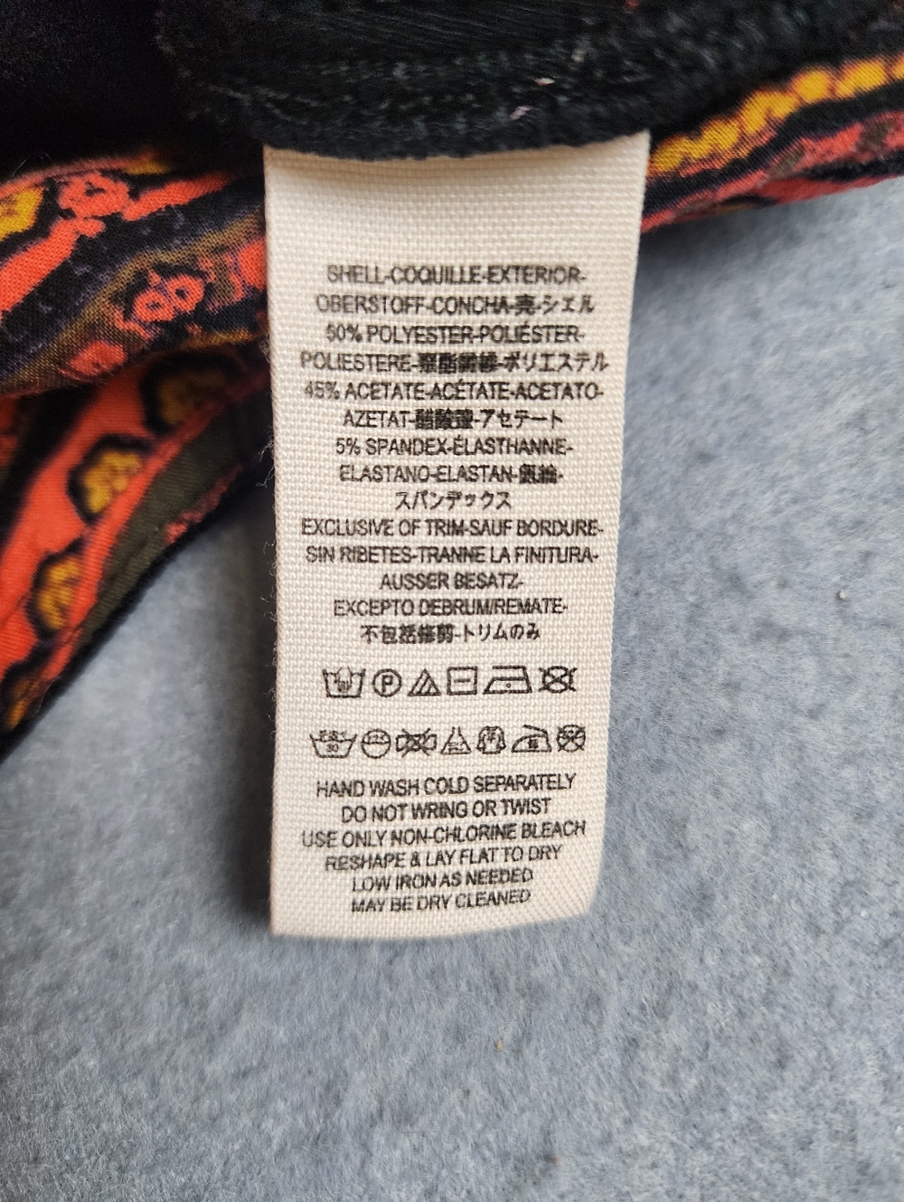 Free People Womens Black V-Neck  Crop Top with Patterned Tie Halter Small - Picture 6 of 11